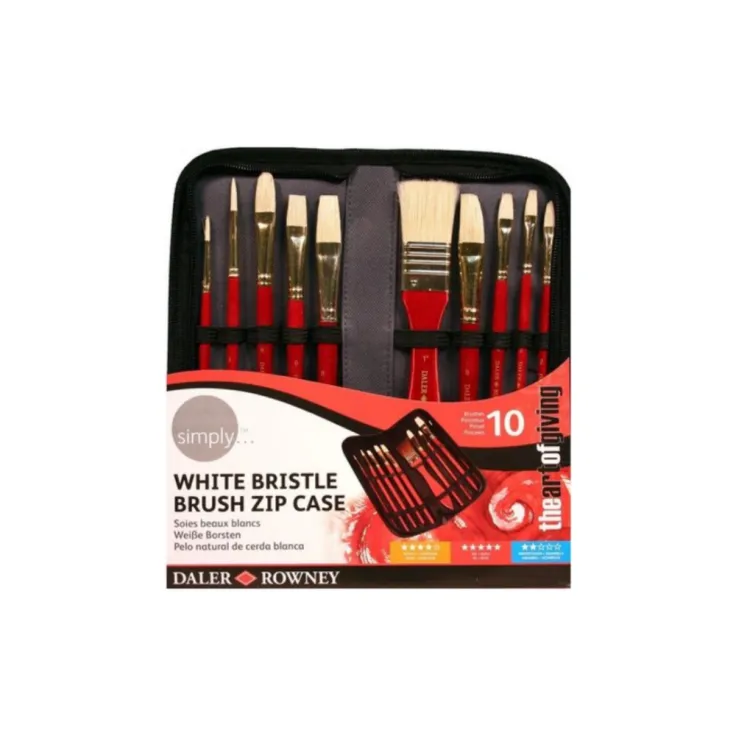 Daler-Rowney Simply Zip Case Brush 10cp Sets