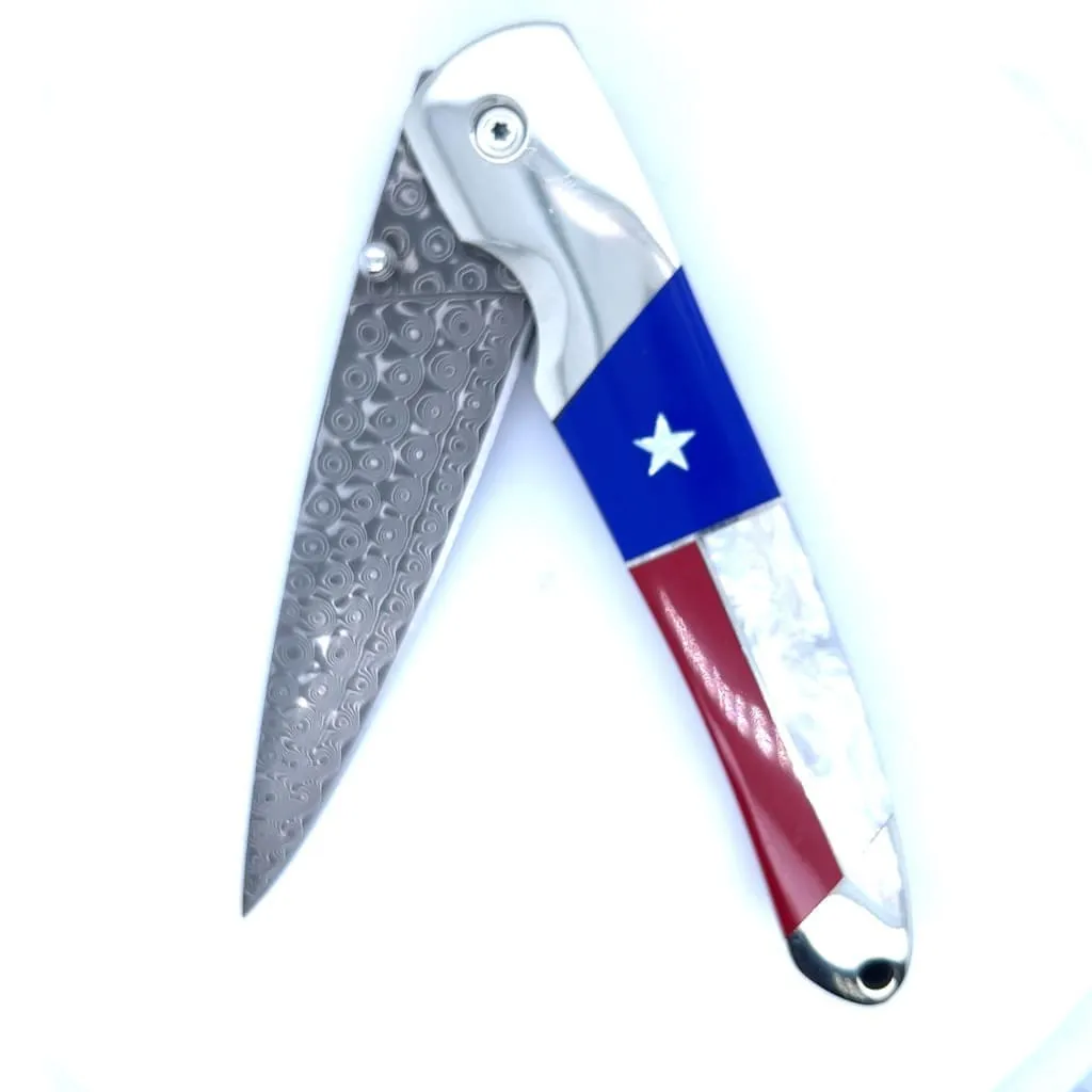 Double Sided Patriotic Collection 4" Linerlock Knife at Regard Jewelry in Austin, Texas