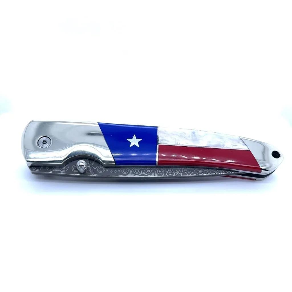 Double Sided Patriotic Collection 4" Linerlock Knife at Regard Jewelry in Austin, Texas
