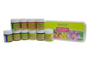 FEVICRYL ACRYLIC COLOUR SUNFLOWER KIT 10 COL 150ML