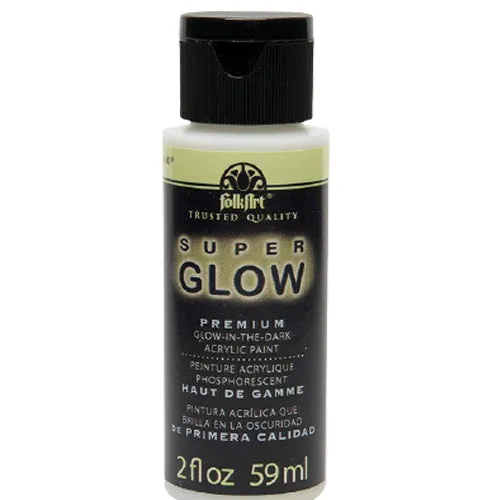 Folkart Glow In Dark Acrylic Paints Super Glow Acrylic Paints