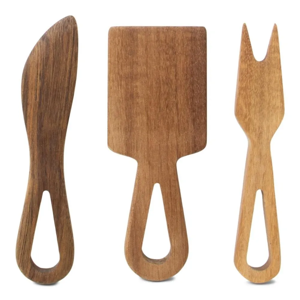 Giftset/3 - Cheese Knives Acacia