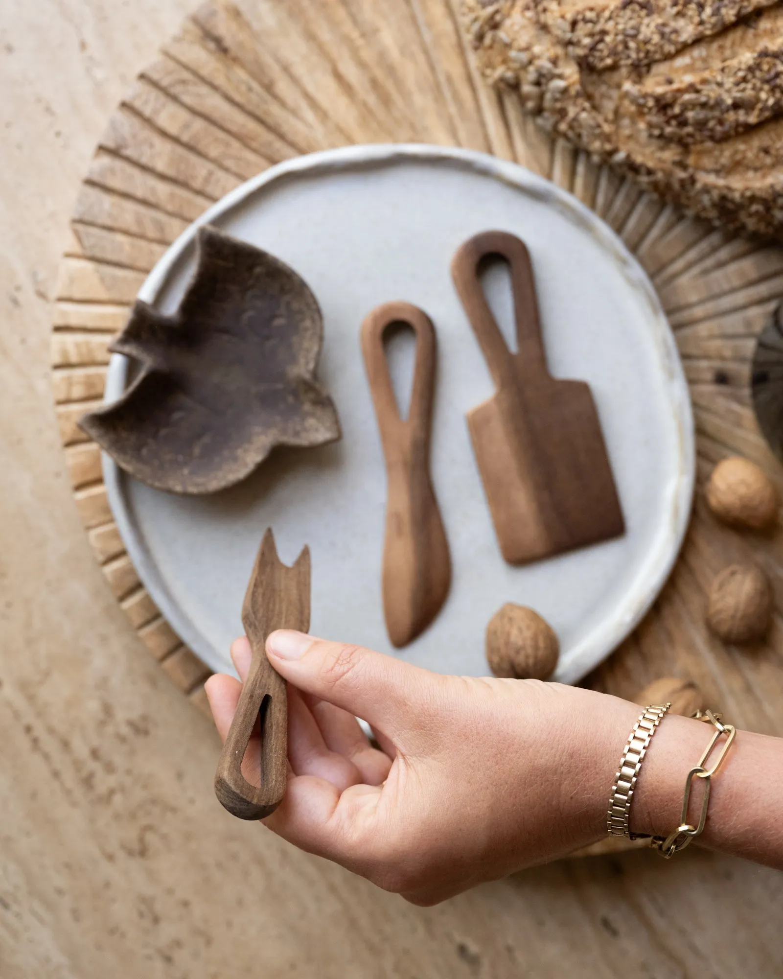 Giftset/3 - Cheese Knives Acacia