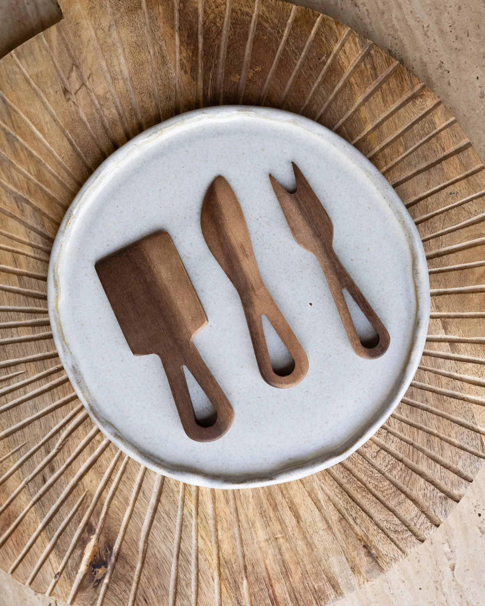Giftset/3 - Cheese Knives Acacia