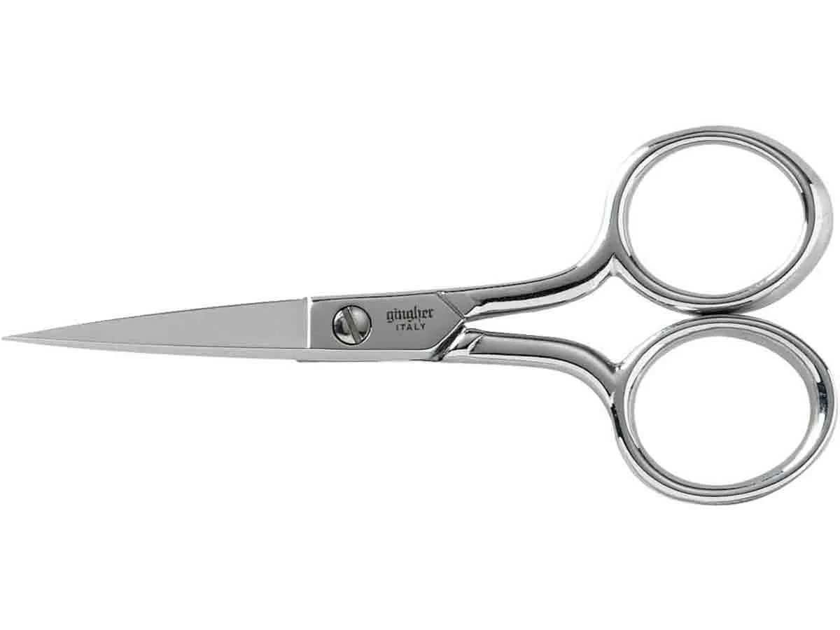 Gingher 220270 Forged 4 inch Embroidery Scissors with Sheath