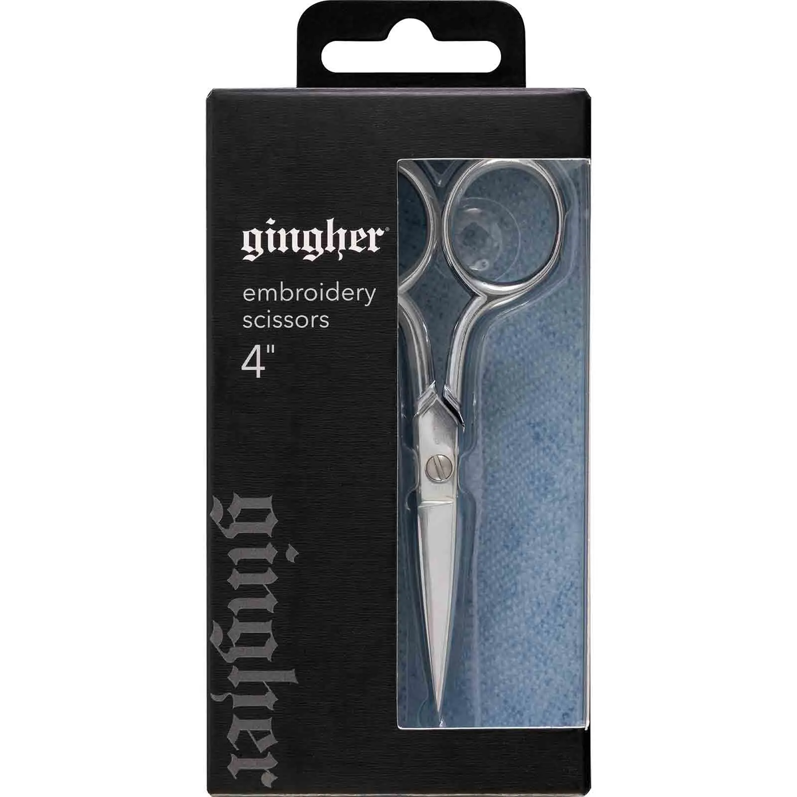 Gingher 220270 Forged 4 inch Embroidery Scissors with Sheath