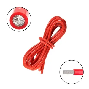 High Quality Ultra Flexible 20AWG Silicone Wire 1m - Red.