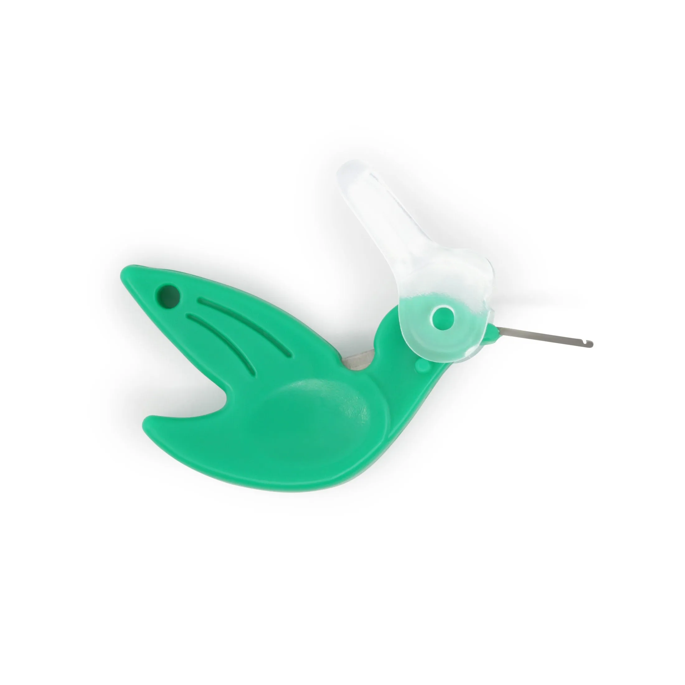 Hummingbird Needle Threaders, Green, 12 pc