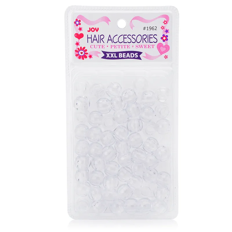 Joy Round Plastic Beads XX-Large Clear