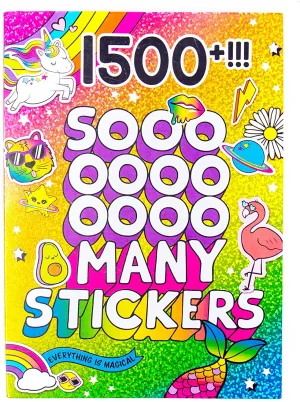 Just My Style 1500  Sticker Book by Horizon Group USA,Positivity Quotes, Sweet Treats,VSCO Girl, Unicorns & Much More On 43 Pages
