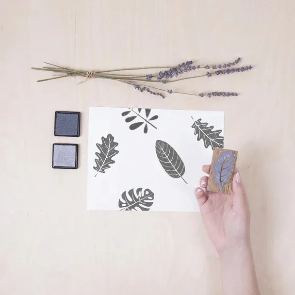 Kikkerland Crafters Block Printing Kit
