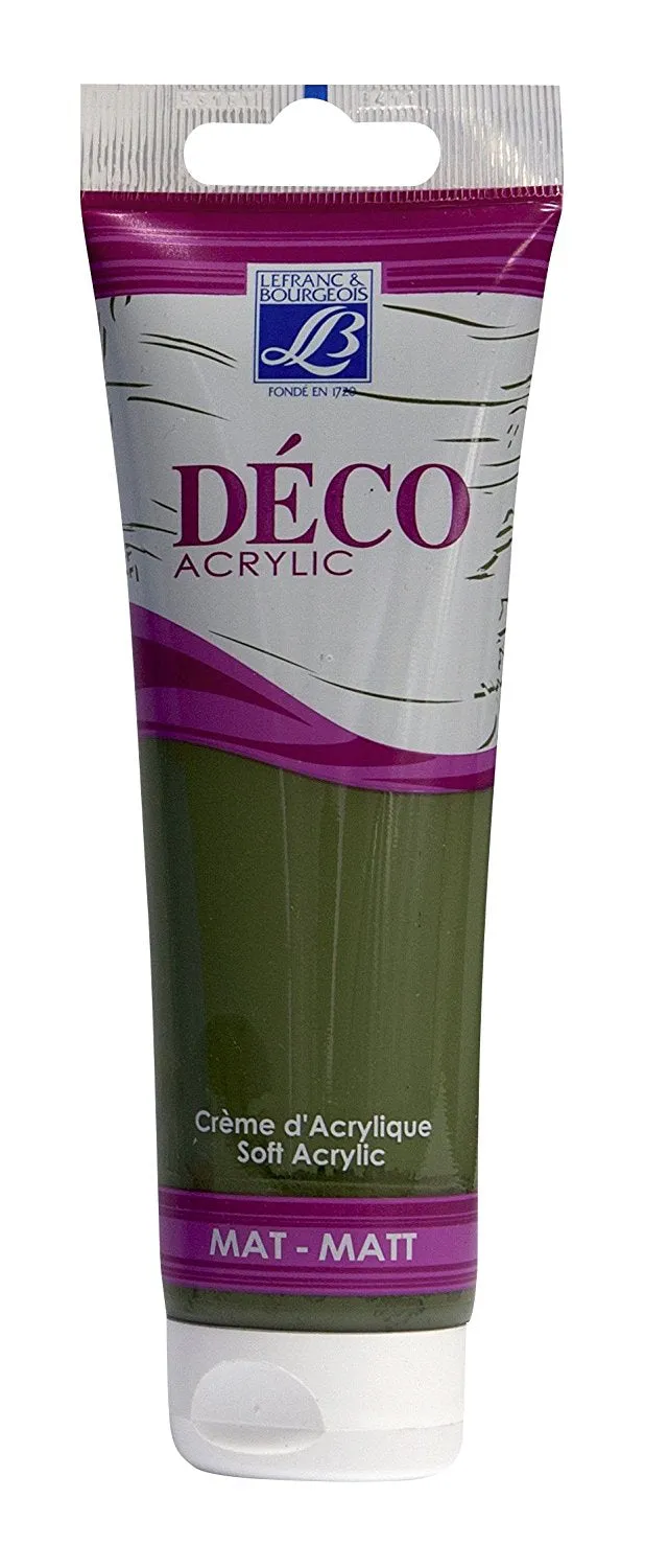 Lefranc & Bourgeois Shades Deco Matt Acrylic Cream OLIVE GREEN