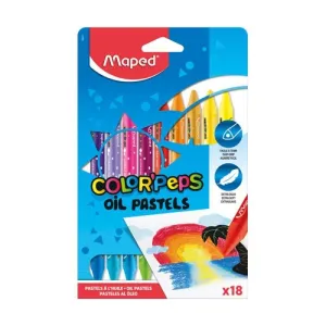 Maped Oil Pastels Multicolour 18 Pcs