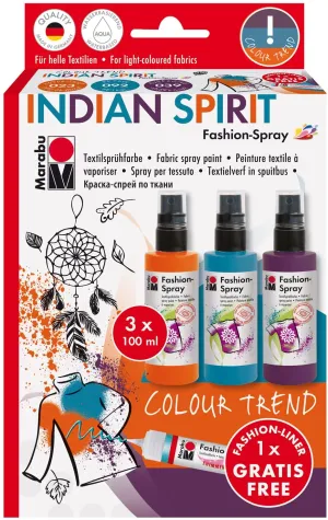 Marabu Indian Spirit Fashion Spray Set - MRU 171900082