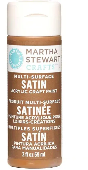 Martha Stewart Multi Surface Paint Satin 2 Oz. Chestnut Brown