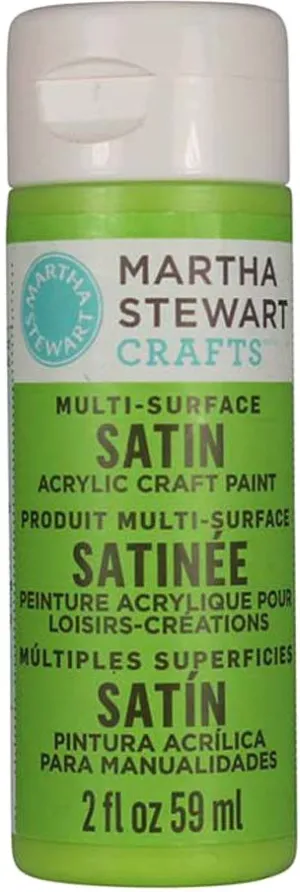 Martha Stewart Multi Surface Paint Satin 2 Oz. Green Curry
