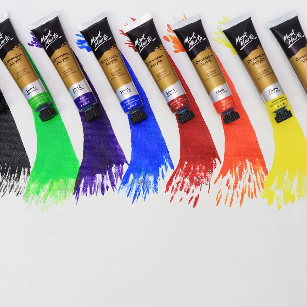 Mont Marte Dimension Acrylic Intro Set 8pc x 18ml