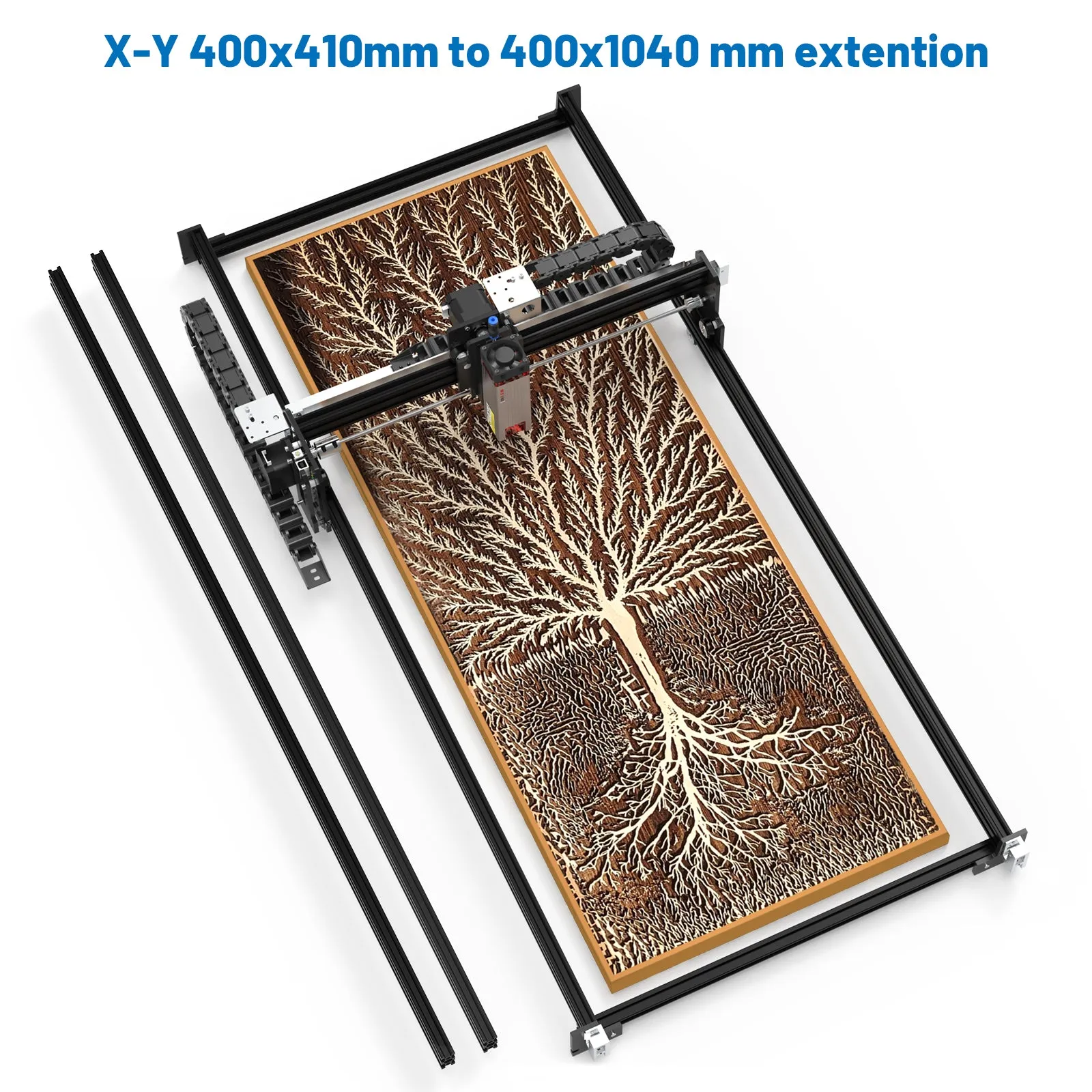 Advanced NEJE 3 Pro Diode Laser Engraver & Cutter - High Precision, Large Working Area 400x410mm