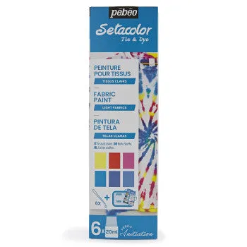 PEBEO INITIATION SET - SETACOLOR TIE & DYE 6X20ML