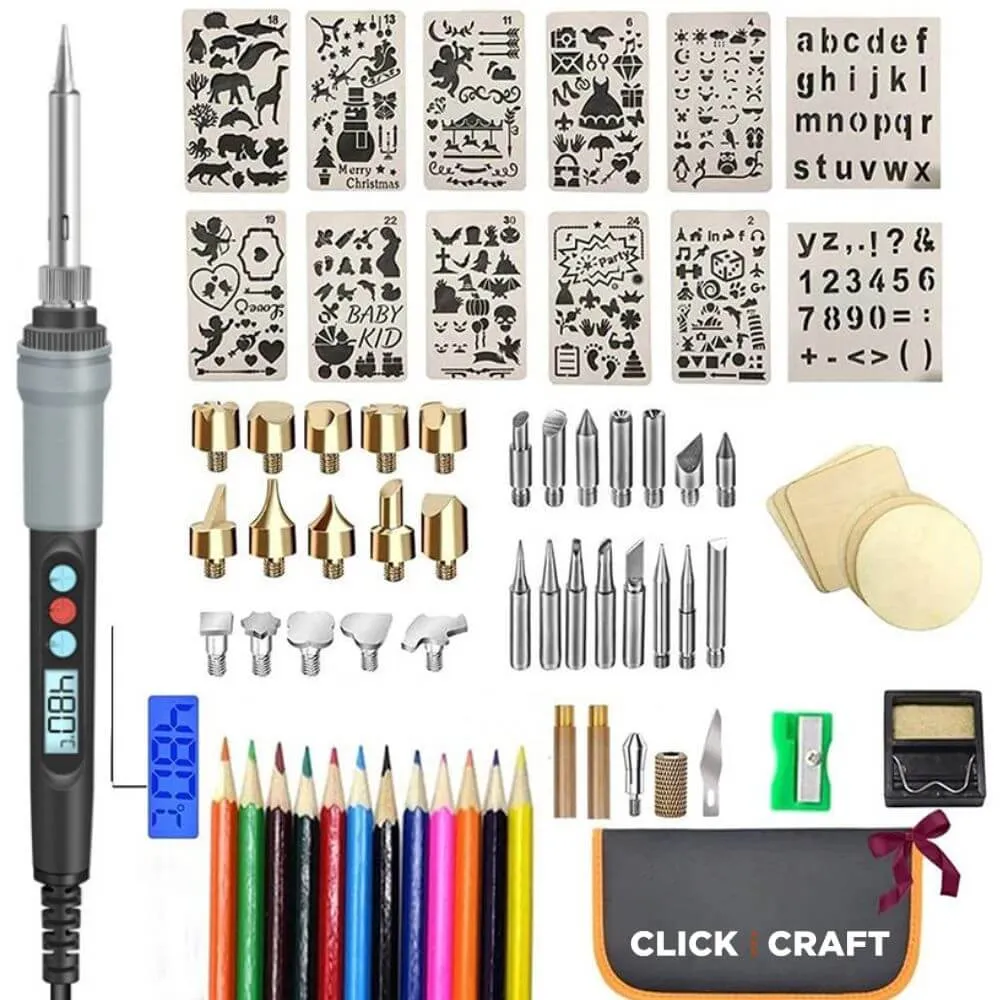 Premium Wood Burning Kit - 71 pieces