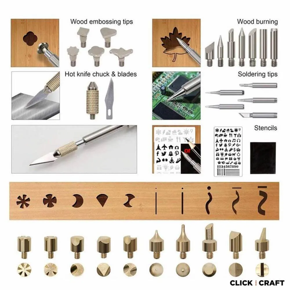 Premium Wood Burning Kit - 71 pieces