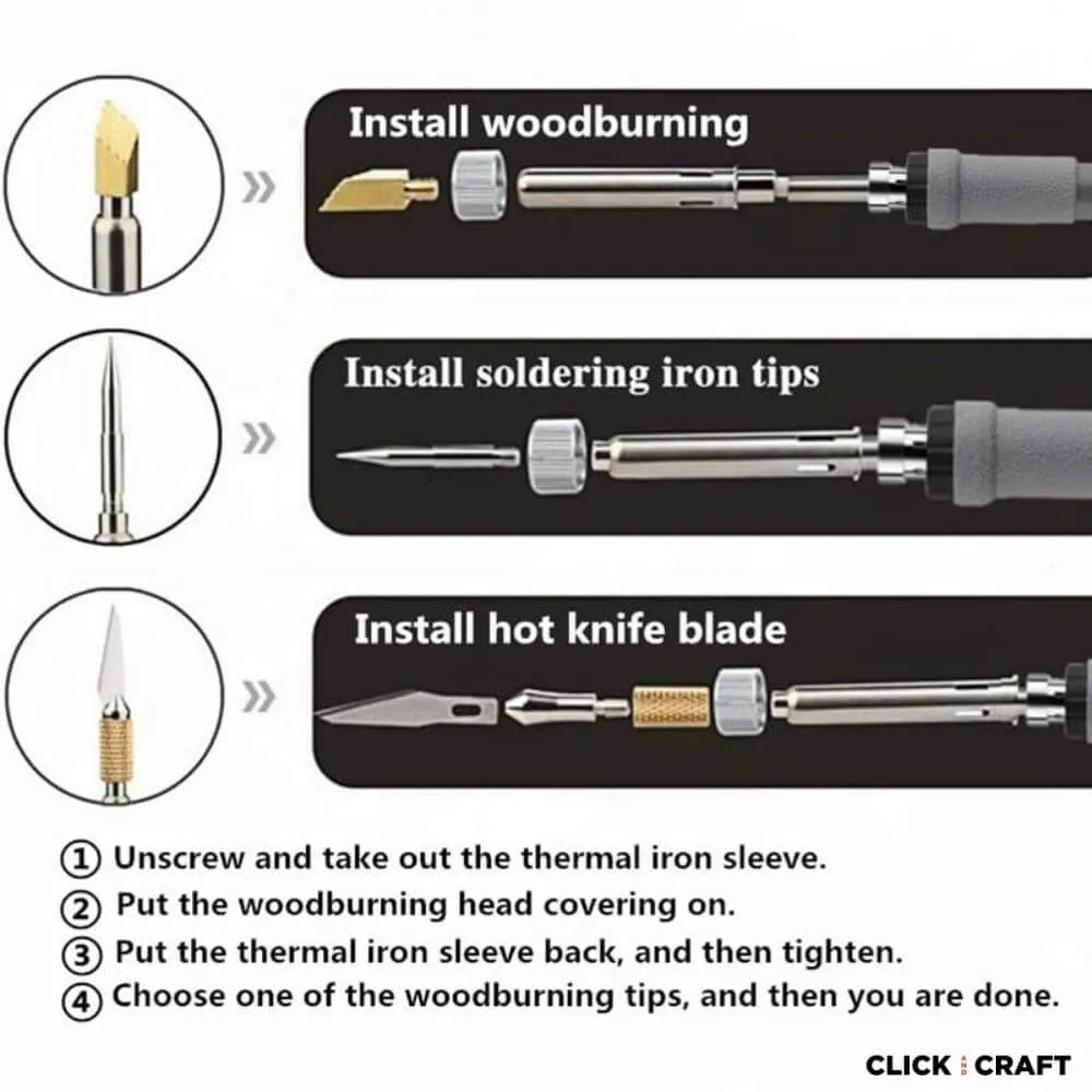 Premium Wood Burning Kit - 71 pieces