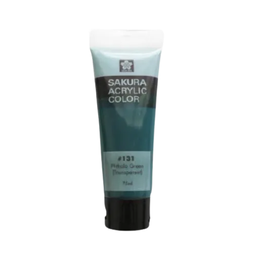 SAKURA ACRYLIC 75ML PHTHALO GREEN - (SKXAC75#131)