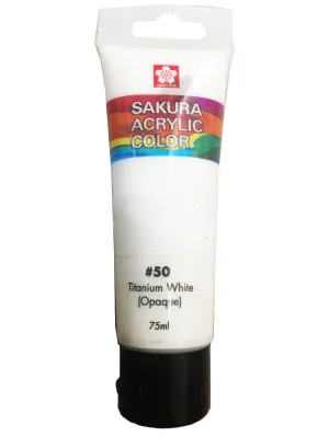 SAKURA ACRYLIC 75ML TITANIUM WHITE