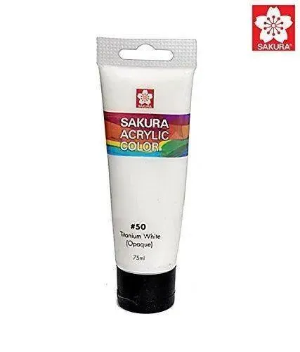 SAKURA ACRYLIC 75ML TITANIUM WHITE