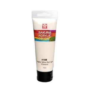 Sakura Acrylic Color Tube - Naples Yellow Red Light