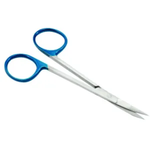 SCISSORS IRIS 11.5CM SHARP CURVED STERILE x 1