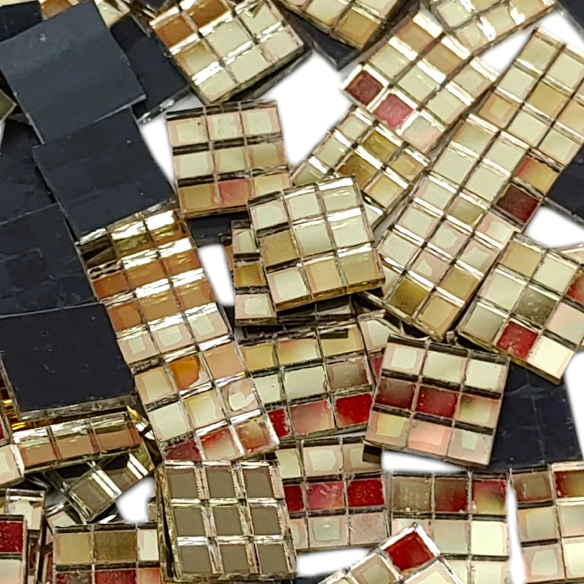 Square Shape Glass Beads Motif For Crafting or Decoration - 11700