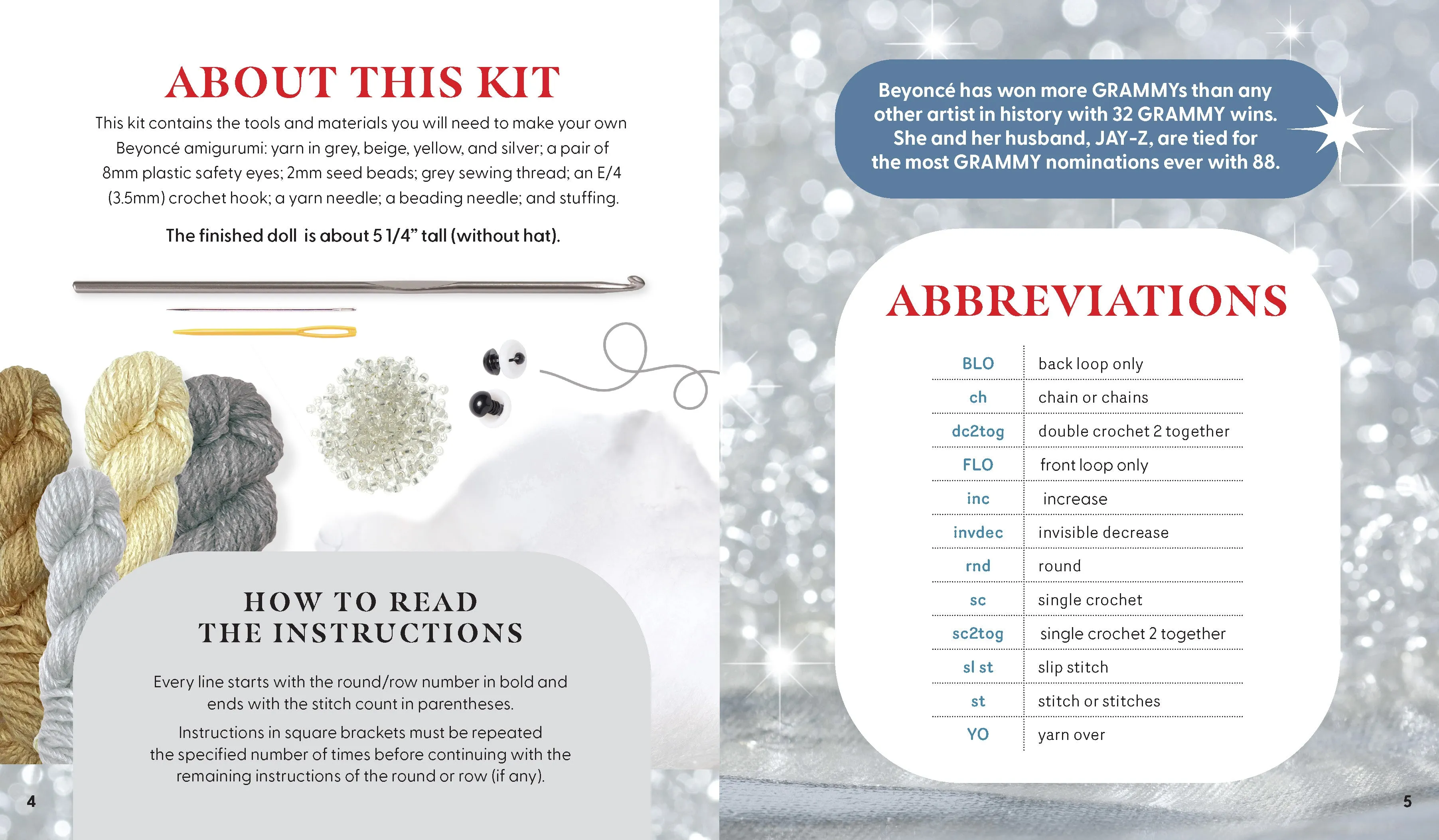 Unofficial Beyonce Book and Crochet Kit