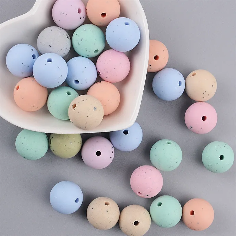 Wholesale 100pcs Baby Teethers DIY Silicone Beads