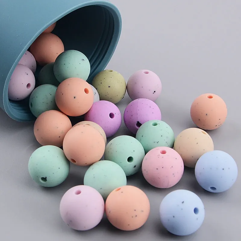 Wholesale 100pcs Baby Teethers DIY Silicone Beads