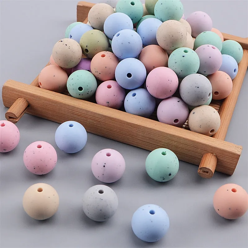 Wholesale 100pcs Baby Teethers DIY Silicone Beads