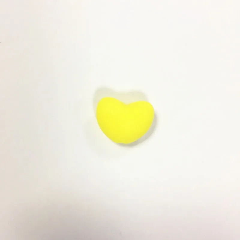 Wholesale 100PCS Love Heart Candy Silicone Beads