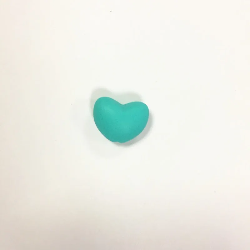 Wholesale 100PCS Love Heart Candy Silicone Beads