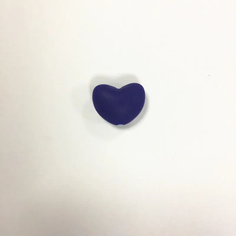 Wholesale 100PCS Love Heart Candy Silicone Beads