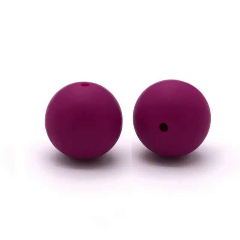 Wholesale 100pcs Silicone 15mm Candy Color Beads