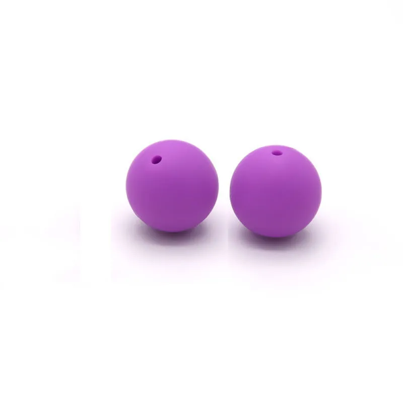 Wholesale 100pcs Silicone 15mm Candy Color Beads