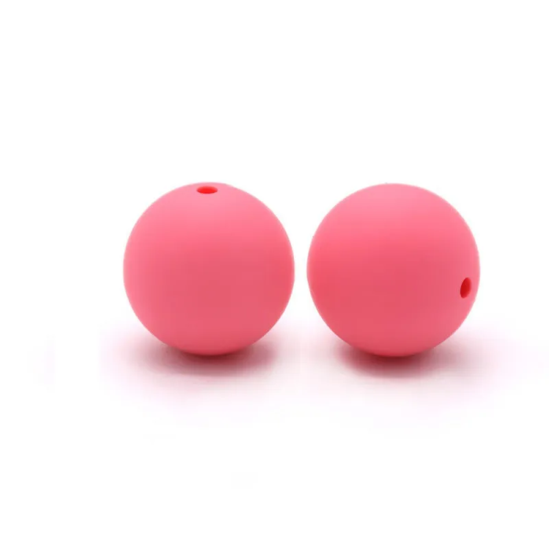 Wholesale 100pcs Silicone 15mm Candy Color Beads