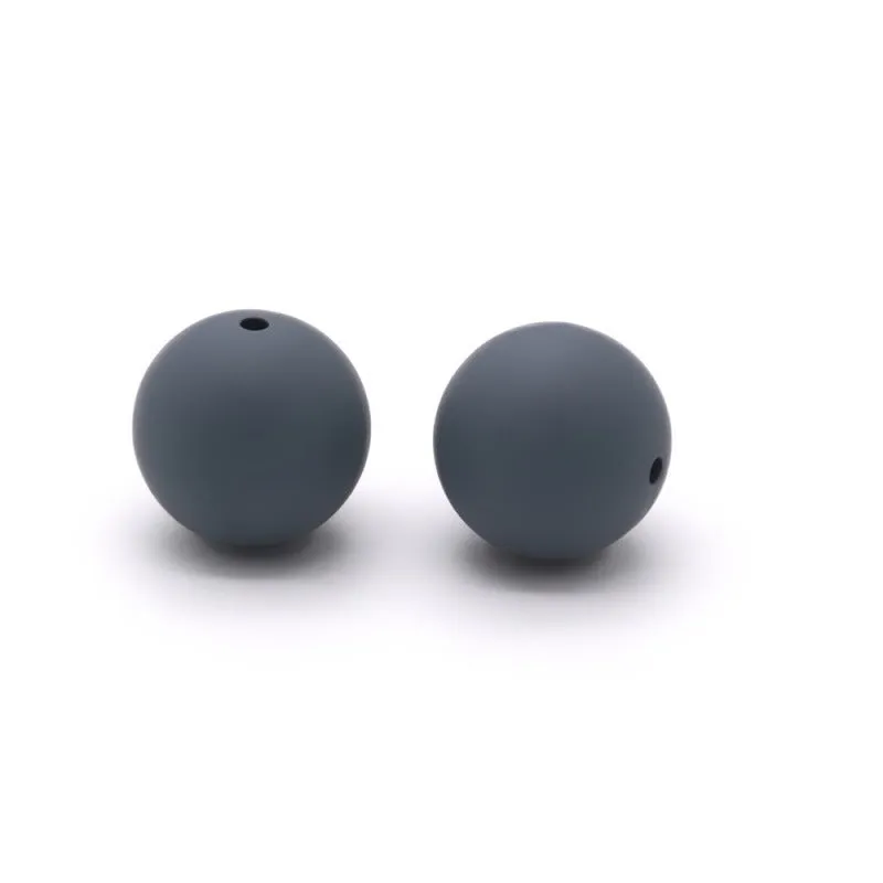 Wholesale 100pcs Silicone 15mm Candy Color Beads