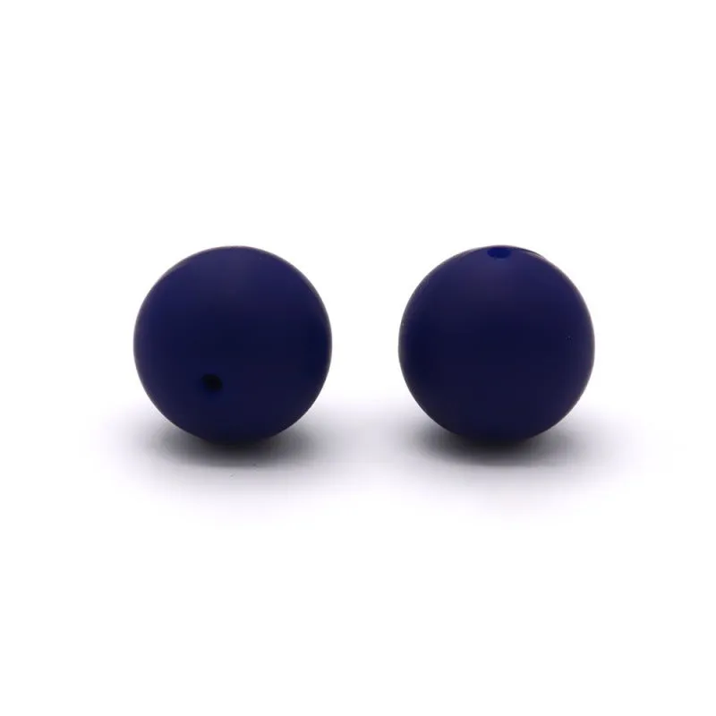 Wholesale 100pcs Silicone 15mm Candy Color Beads