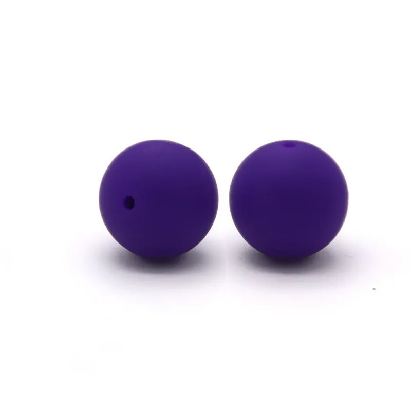 Wholesale 100pcs Silicone 15mm Candy Color Beads