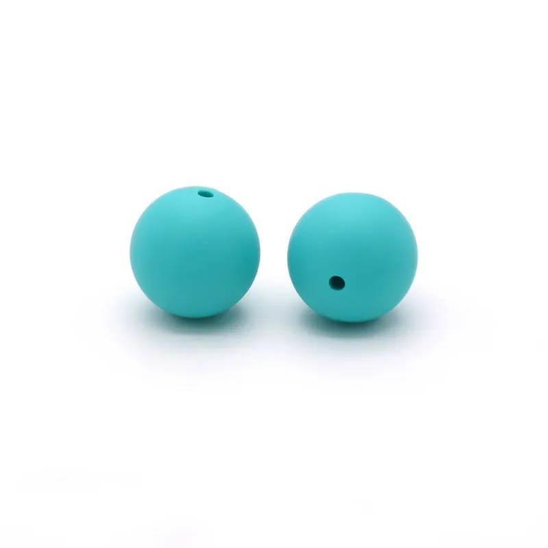 Wholesale 100pcs Silicone 15mm Candy Color Beads