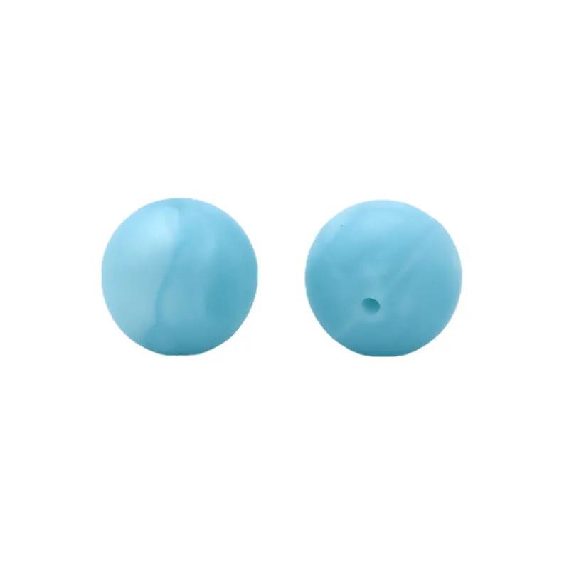 Wholesale 100pcs Silicone 15mm Candy Color Beads