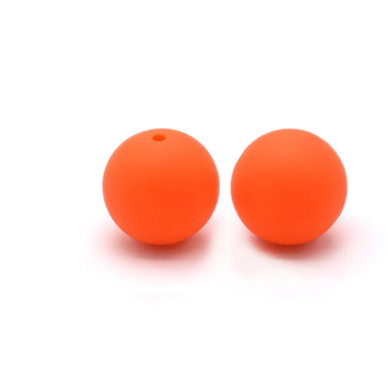 Wholesale 100pcs Silicone 15mm Candy Color Beads