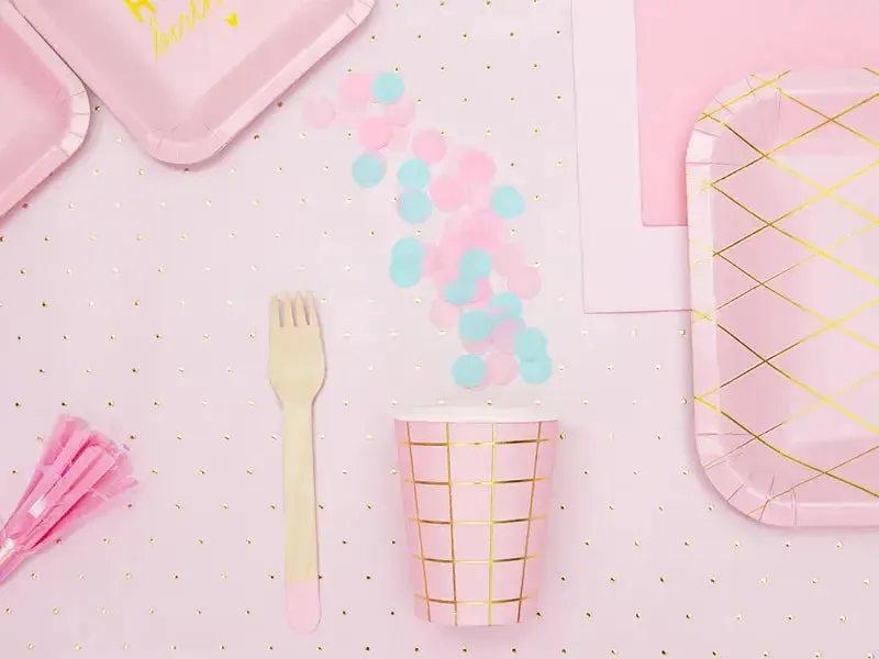 Wooden cutlery, light pink, 16cm